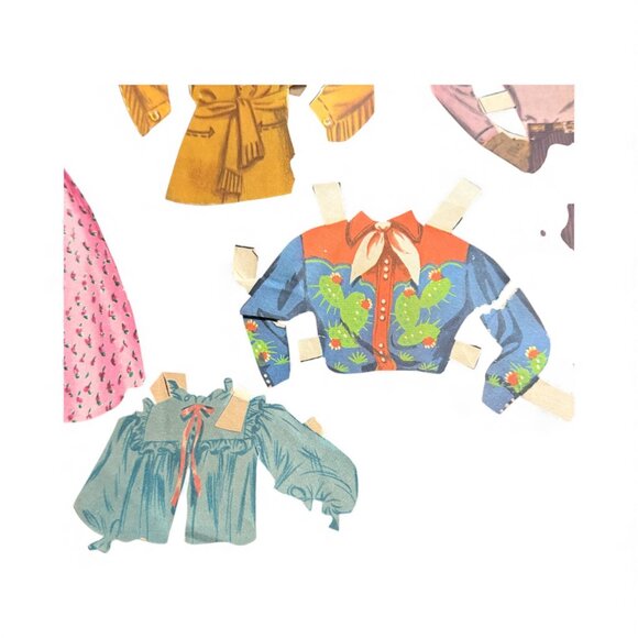 Vintage 1956 Whitman Roy Rogers Dale Evans Paper Doll Set Original - Picture 2 of 13